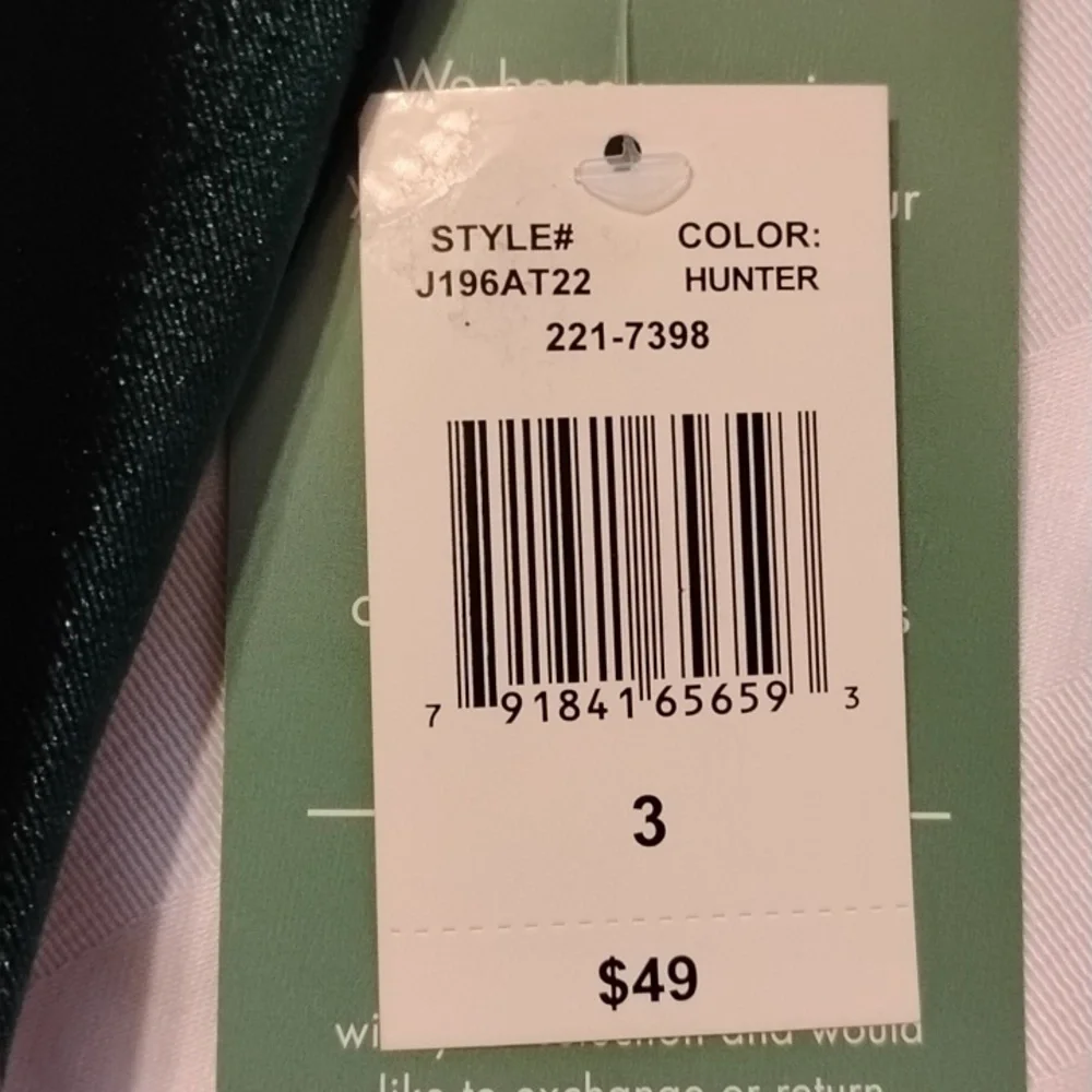 B Smart Junior Elegant Hunter Green Velvet Dress, Size: 3, NWT
